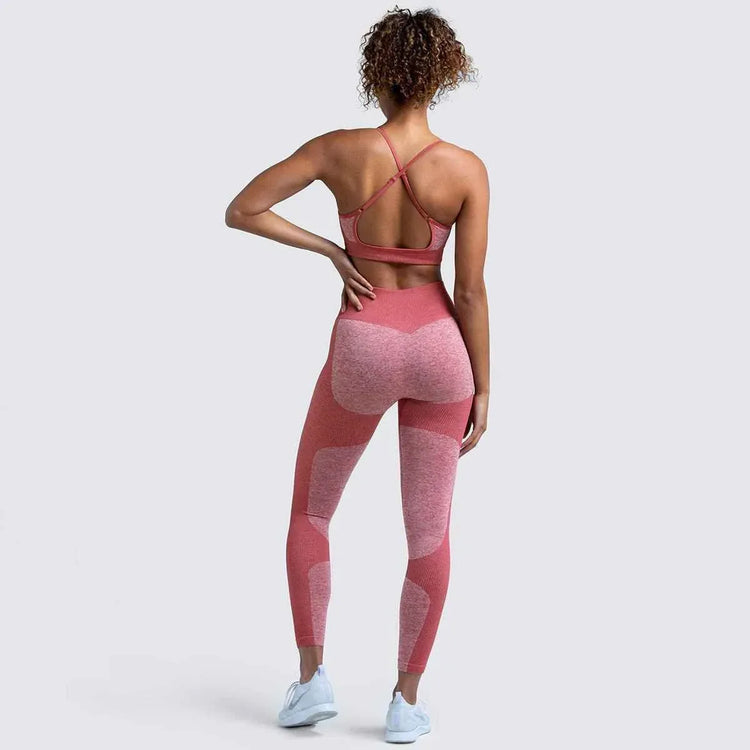 Womens Fitness Leggings - Seamless Workout Gym Sports Yoga Sets - Allen-Fitness