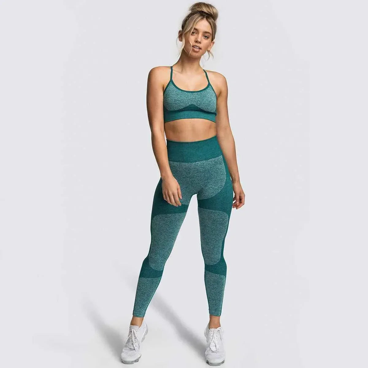 Womens Fitness Leggings - Seamless Workout Gym Sports Yoga Sets - Allen-Fitness