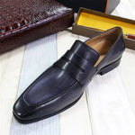 Slip-On Loafers for Men - Premium Leather Shoes (Weddings, Formal Events) - Allen-Fitness