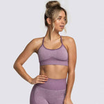 2 Piece Set Seamless Gym Wear Leggings for Women with Breathable Yoga Bra - High Quality Activewear - Allen-Fitness