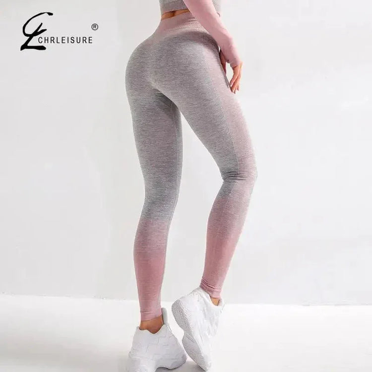 High Waist Workout Leggings for Women - Sexy Push Up, Seamless, Ankle-Length - Allen-Fitness
