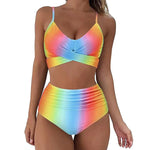 Women Beach Wear Suit Wrap Bikini Set Push Up High Waisted Swimsuit 2 Piece Swimsuits - Allen-Fitness