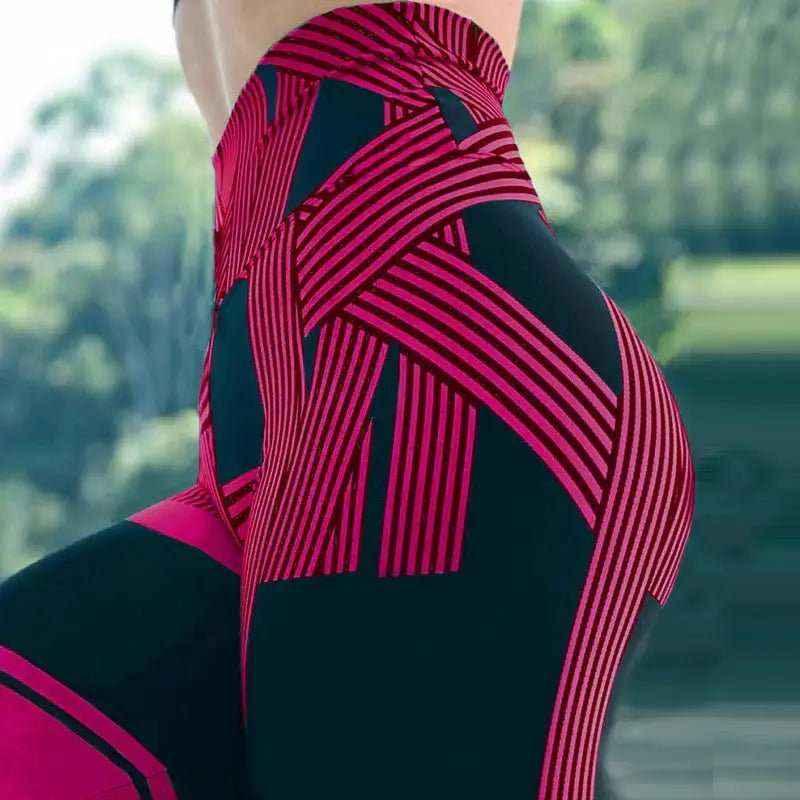 High Waist Yoga Pants for Women - Trendy Animal Print, Breathable & Comfortable Leggings - Allen-Fitness