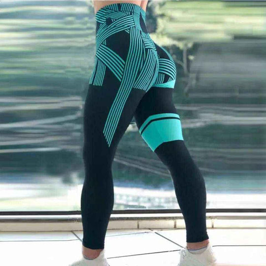 High Waist Yoga Pants for Women - Trendy Animal Print, Breathable &amp; Comfortable Leggings - Allen-Fitness