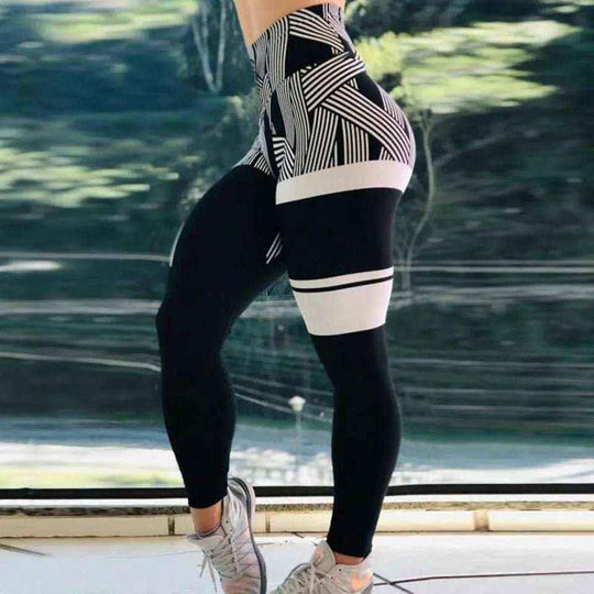 High Waist Yoga Pants for Women - Trendy Animal Print, Breathable &amp; Comfortable Leggings - Allen-Fitness