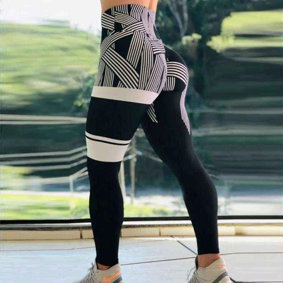 High Waist Yoga Pants for Women - Trendy Animal Print, Breathable &amp; Comfortable Leggings - Allen-Fitness