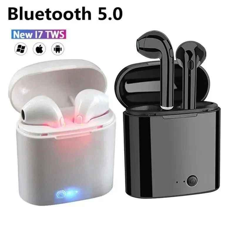 Wireless Bluetooth Earphones I7s TWS with Noise-Cancellation & Crystal-Clear Sound - Allen-Fitness