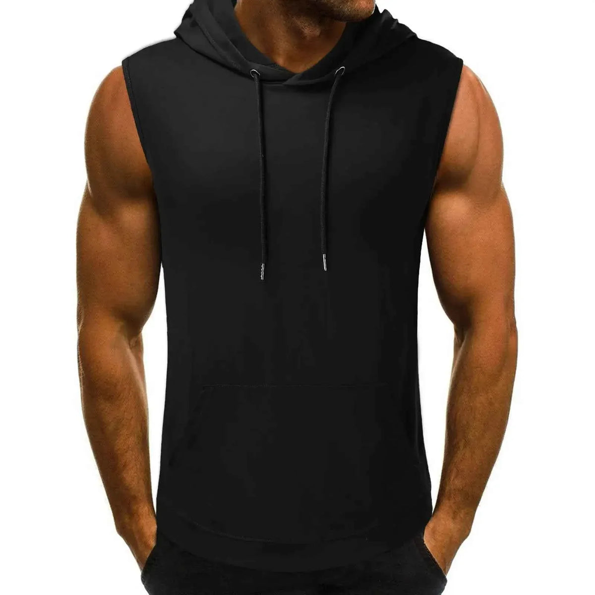 Men's Sleeveless Tank Top with Enhanced Comfort and Practical Pockets - Allen-Fitness