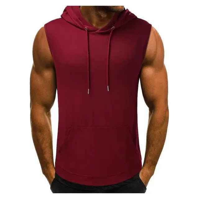 Men's Sleeveless Tank Top with Enhanced Comfort and Practical Pockets - Allen-Fitness