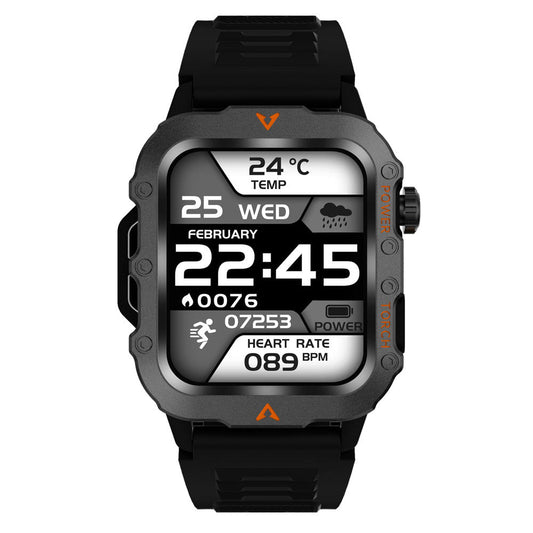 Smart Watch Bluetooth Calling Outdoor Sports - sleek black design with touch screen and fitness tracking features.