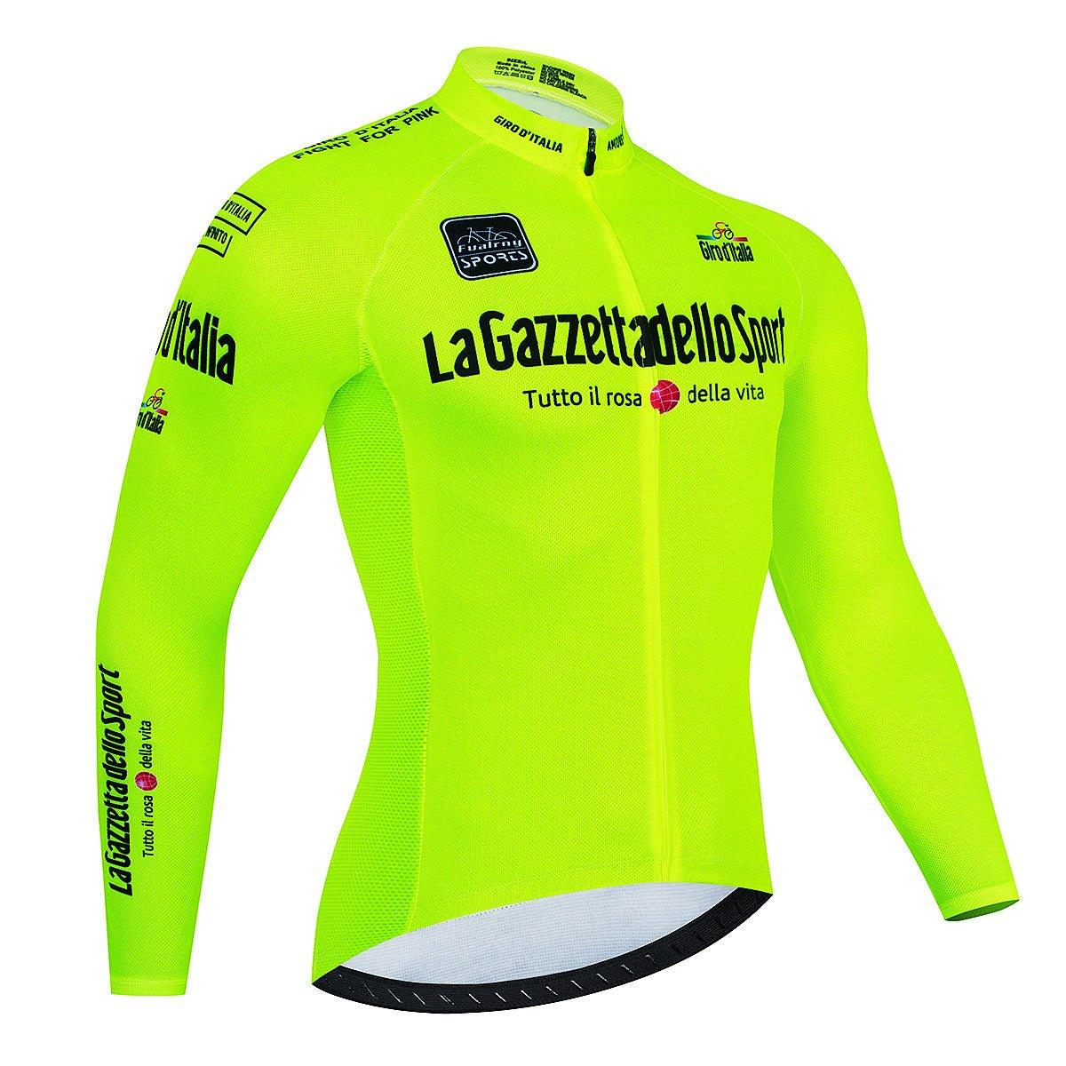 Men's Cycling Jersey Long Sleeve - Breathable Quick-Drying Performance Shirt - Allen-Fitness