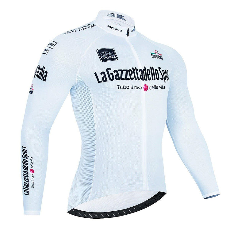 Men's Cycling Jersey Long Sleeve - Breathable Quick-Drying Performance Shirt - Allen-Fitness