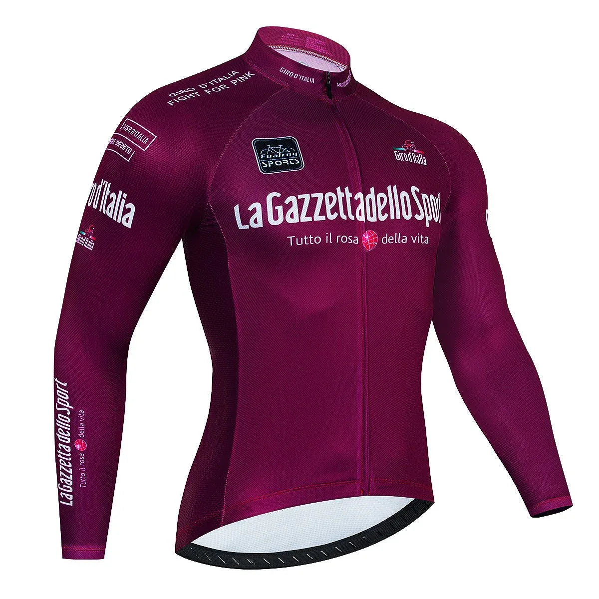 Men's Cycling Jersey Long Sleeve - Breathable Quick-Drying Performance Shirt - Allen-Fitness