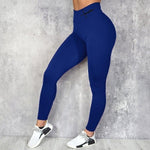 Stylish Waist Letter Printed Leggings for Women - Hip Lifting and Stretchable, Sizes S-XXXL - Allen-Fitness