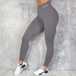 Stylish Waist Letter Printed Leggings for Women - Hip Lifting and Stretchable, Sizes S-XXXL - Allen-Fitness