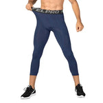 Men's 3/4 Compression Sports Leggings - Flexible Running Tights - Allen-Fitness