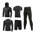 Custom Fitness Hoodie for Men - Gym Workout Clothes, Yoga Wear, Outdoor Jogging Sportswear Set - Allen-Fitness