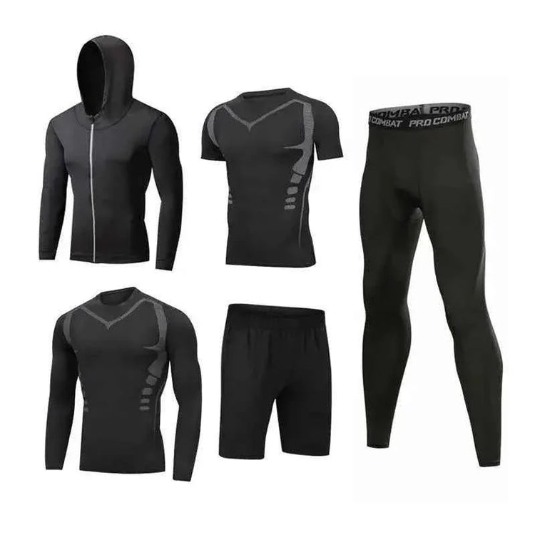 Custom Fitness Hoodie for Men - Gym Workout Clothes, Yoga Wear, Outdoor Jogging Sportswear Set - Allen-Fitness