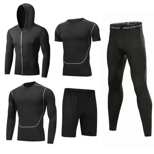 Custom Fitness Hoodie for Men - Gym Workout Clothes, Yoga Wear, Outdoor Jogging Sportswear Set - Allen-Fitness
