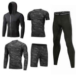 Custom Fitness Hoodie for Men - Gym Workout Clothes, Yoga Wear, Outdoor Jogging Sportswear Set - Allen-Fitness