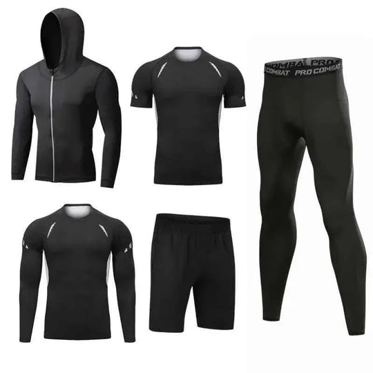 Custom Fitness Hoodie for Men - Gym Workout Clothes, Yoga Wear, Outdoor Jogging Sportswear Set - Allen-Fitness
