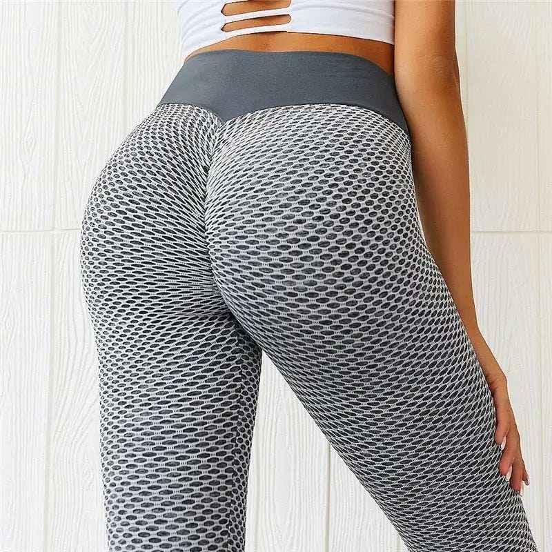 Women Leggings - SVOKOR High Waist Dot Activewear, Seamless Booty Lifting, Ankle-Length - Allen-Fitness