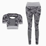 Fitness Leggings Set - High-Quality Polyester Athletic Wear for Women - Allen-Fitness