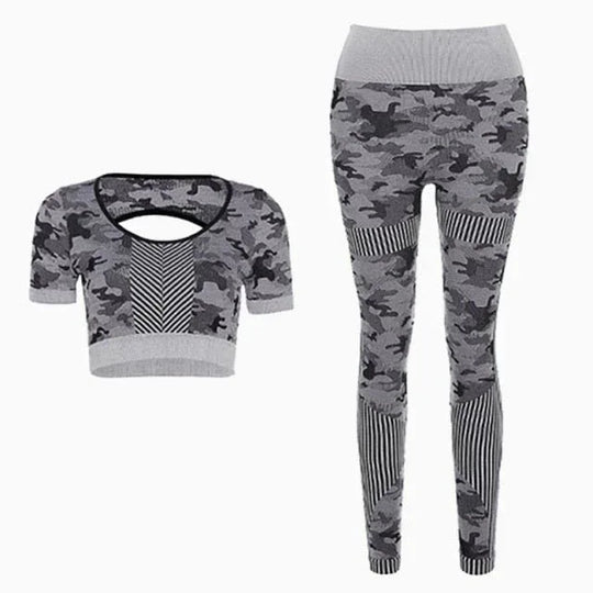 Fitness Leggings Set - High-Quality Polyester Athletic Wear for Women - Allen-Fitness