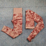 3PCS Camouflage Yoga Set for Women Seamless Fitness Yoga Bra Sports Bra High Waist GYM Camo leggings Pants Fitness Suits Workout - Allen-Fitness