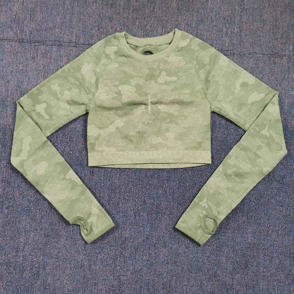3PCS Camouflage Yoga Set for Women Seamless Fitness Yoga Bra Sports Bra High Waist GYM Camo leggings Pants Fitness Suits
