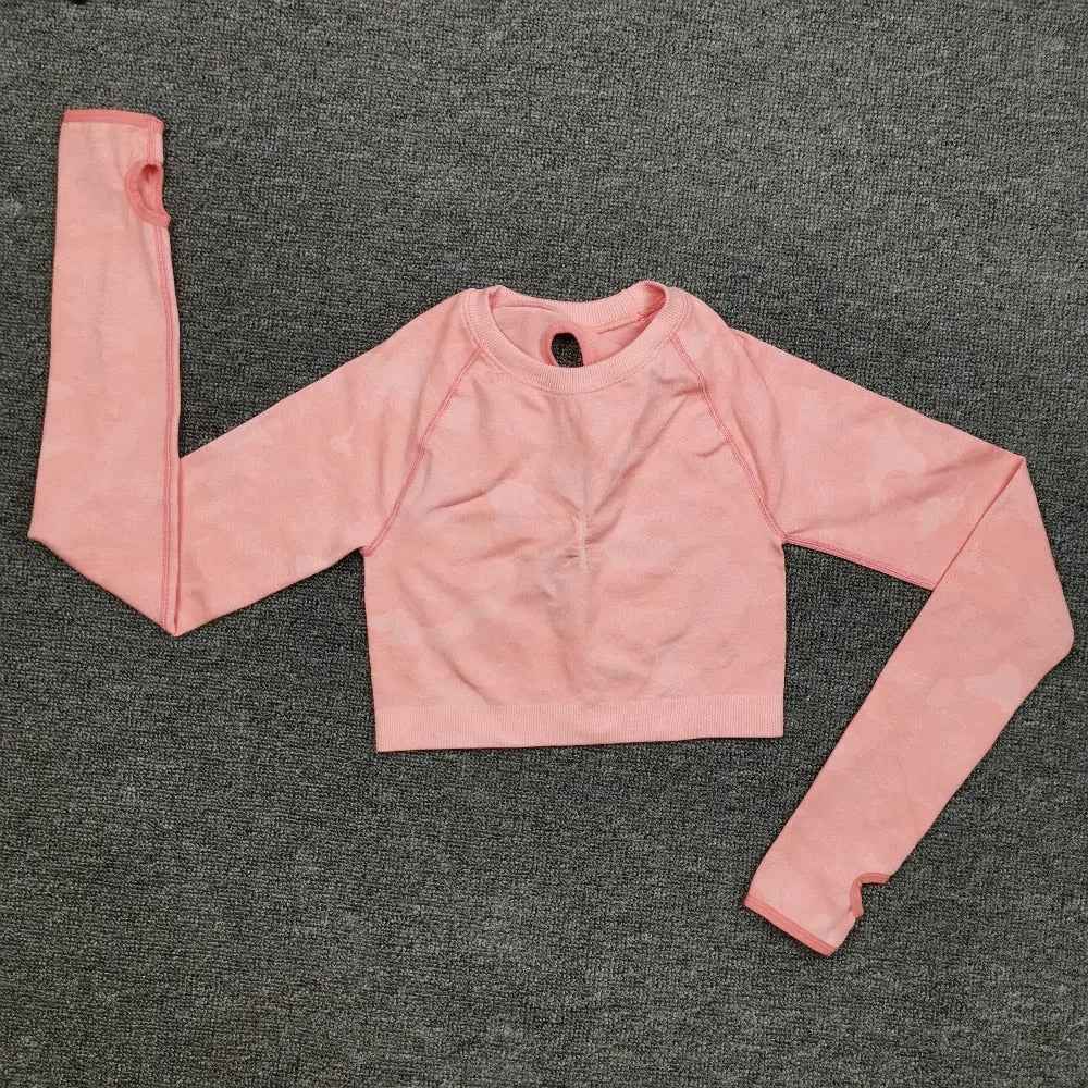 3PCS Camouflage Yoga Set for Women Seamless Fitness Yoga Bra Sports Bra High Waist GYM Camo leggings Pants Fitness Suits Workout