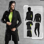Men Gym Fitness Compression Sports Suit Clothes Running Jogging Sport Wear Exercise Workout Tights - Allen-Fitness