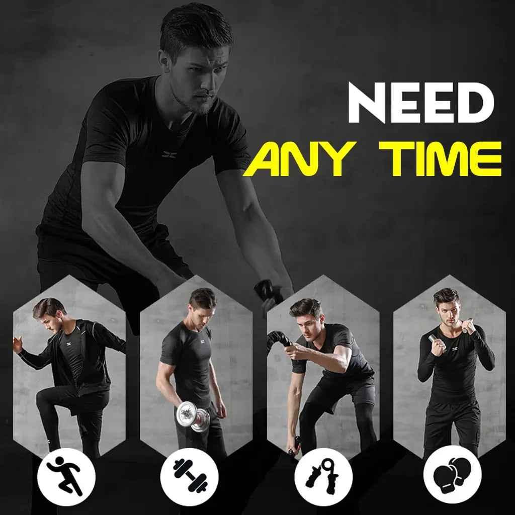 Men Gym Fitness Compression Sports Suit Clothes Running Jogging Sport Wear Exercise Workout Tights - Allen-Fitness