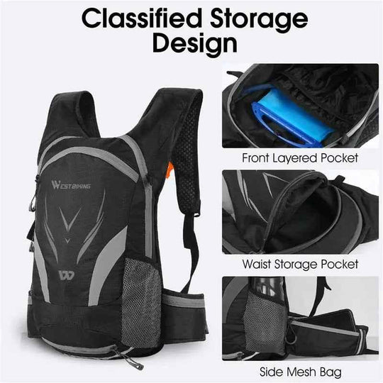 Waterproof Backpack 10L Cycling Water Bag Outdoor Sport Climbing Hiking Pouch Hydration Backpack - Allen-Fitness