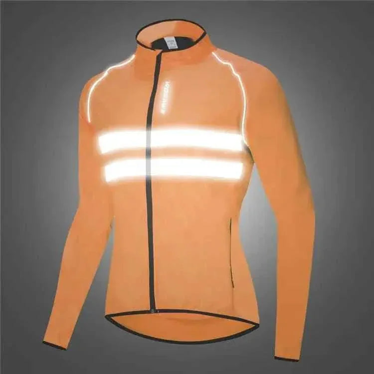 Ultralight Cycling Jacket For Men - Waterproof, Windproof, Reflective MTB Bike Windbreaker - Allen-Fitness
