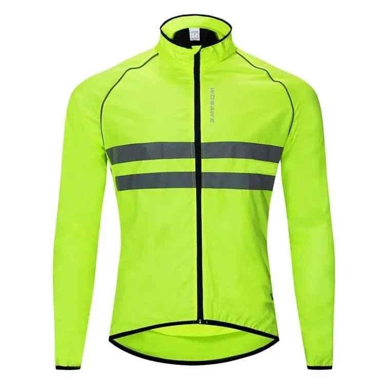 Ultralight Cycling Jacket For Men - Waterproof, Windproof, Reflective MTB Bike Windbreaker - Allen-Fitness