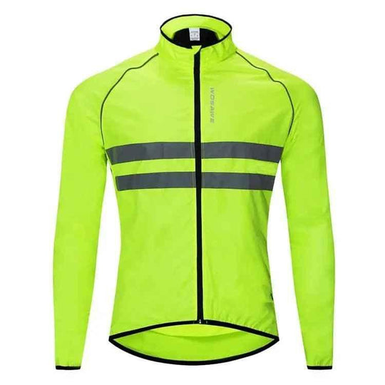 Ultralight Cycling Jacket For Men - Waterproof, Windproof, Reflective MTB Bike Windbreaker - Allen-Fitness