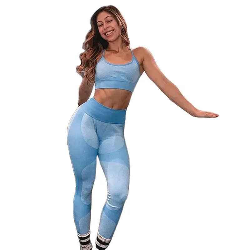 Women's Seamless Sport Leggings - Gym Fitness Yoga Set - Allen-Fitness