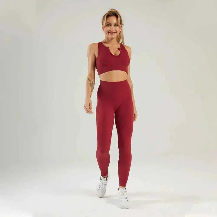 Women workout pant & yoga clothing, and home wear clothes. Activewear seamless yoga gym fitness set