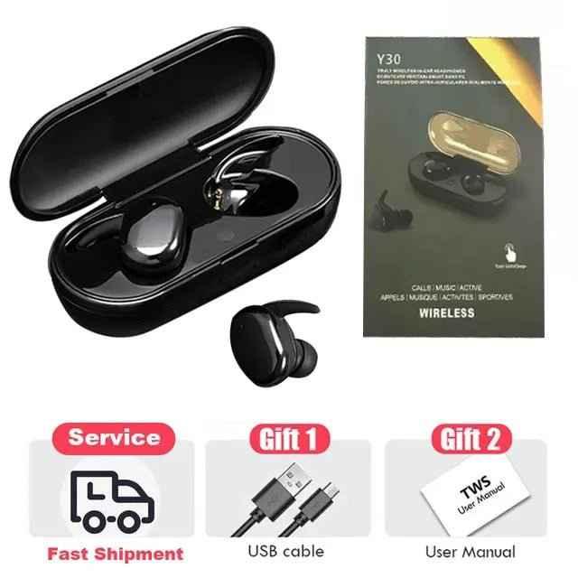 OLMALL Y30 TWS Bluetooth 5.0 Earphones - Waterproof Sports Earbuds - Allen-Fitness