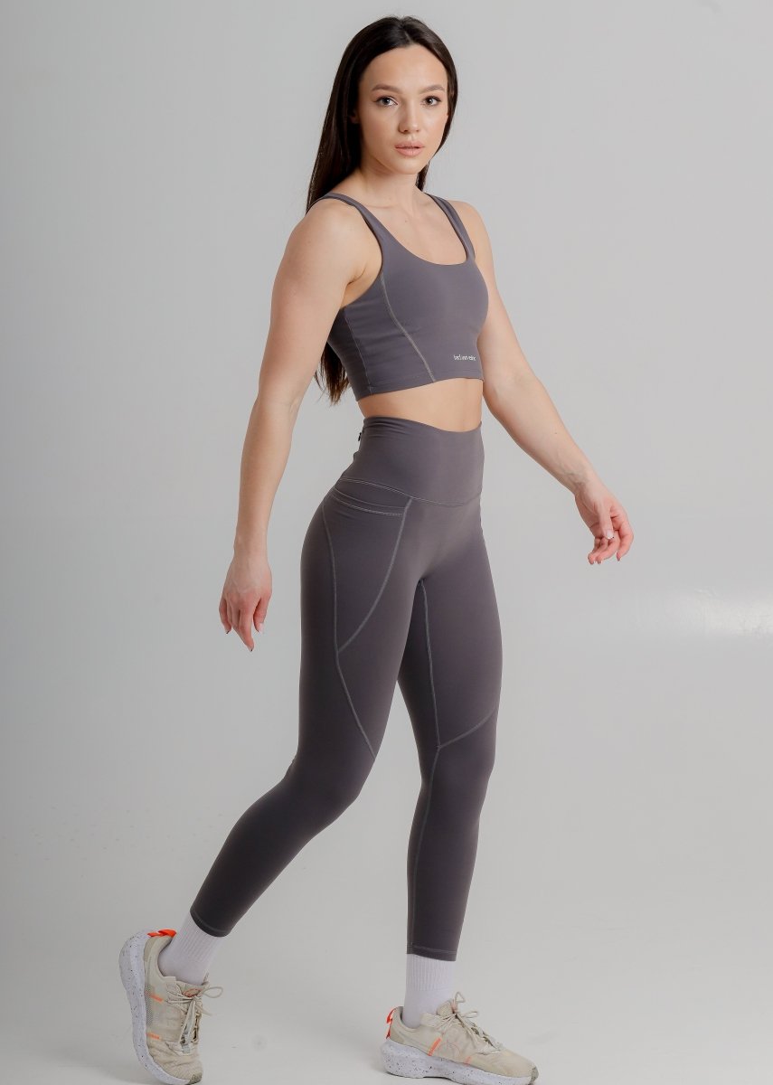 Active Grey Sports Bra - Allen - Fitness