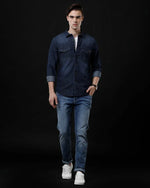 Affordable Men's Denim Shirt - Slim Fit Casual Design by Temple Of Denim - Allen-Fitness