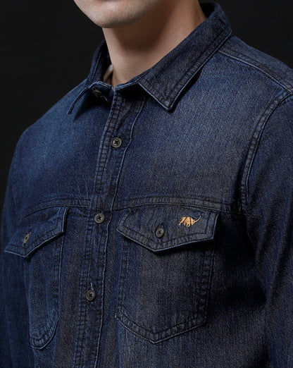 Affordable Men's Denim Shirt - Slim Fit Casual Design by Temple Of Denim - Allen - Fitness