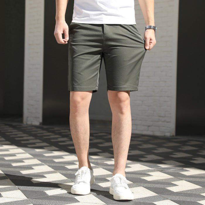 Affordable Men's Summer Pants - Casual Loose Elastic Fifth Pants in Various Colors - Allen - Fitness