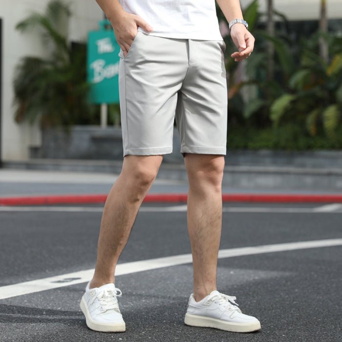 Affordable Men's Summer Pants - Casual Loose Elastic Fifth Pants in Various Colors - Allen - Fitness