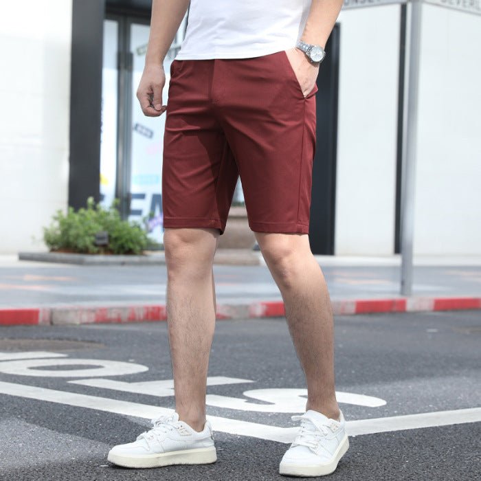 Affordable Men's Summer Pants - Casual Loose Elastic Fifth Pants in Various Colors - Allen - Fitness