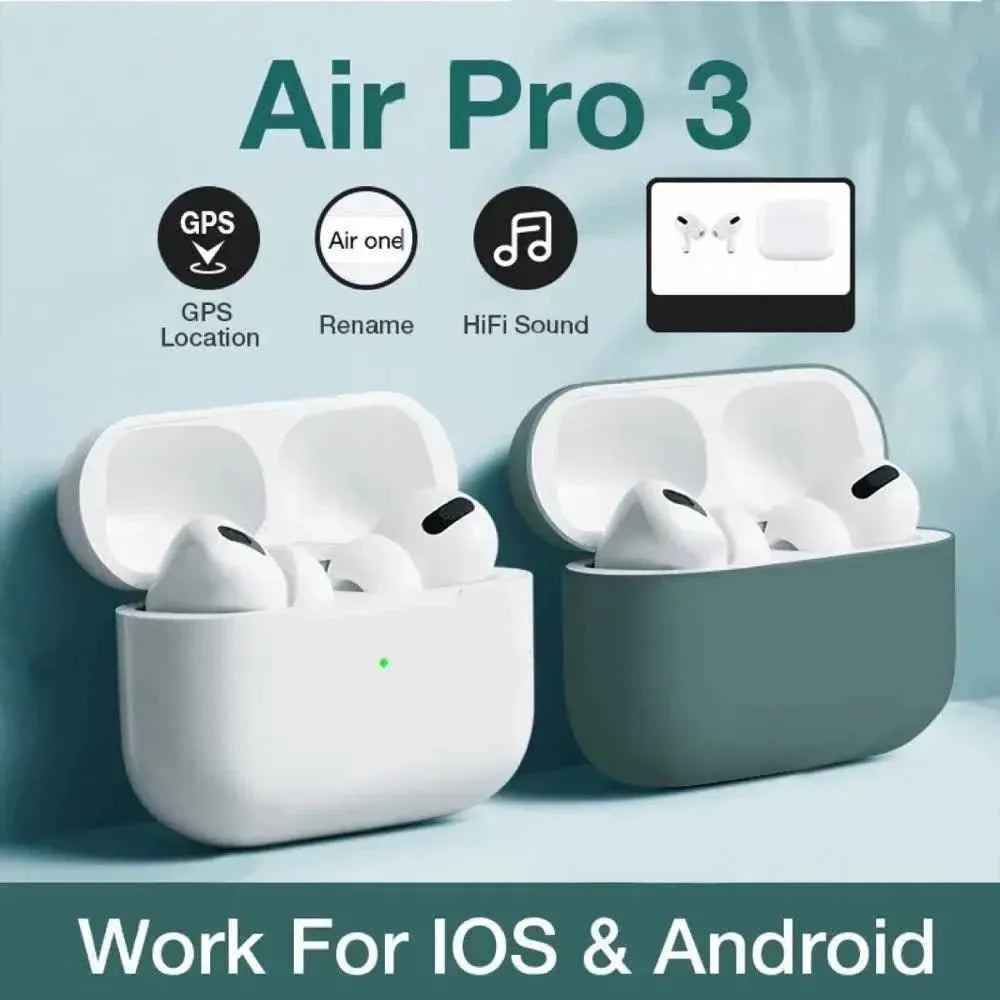 Airpoddings Pro 3 Bluetooth Earbuds - Wireless Headphones for HiFi Music, Sports & Gaming on iOS & Android - Allen-Fitness