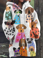 Animal Print 3D Effect Casual Hooded Cape Coat for Women in Sizes S to 5XL – Fun & Stylish - Allen-Fitness