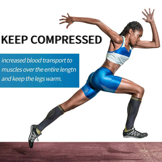 Premium Ankle Compression Sleeves - Breathable Support Socks for Swelling &amp; Injury Recovery - Allen-Fitness