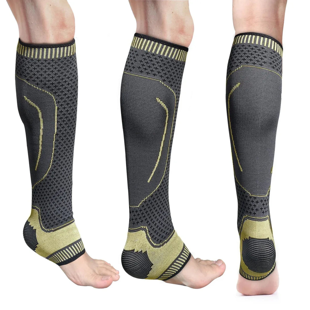 Premium Ankle Compression Sleeves - Breathable Support Socks for Swelling &amp; Injury Recovery - Allen-Fitness